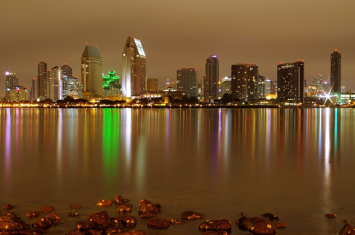 IMGP5511_Fotor 1200.jpg : Calm Skyline of San Diego