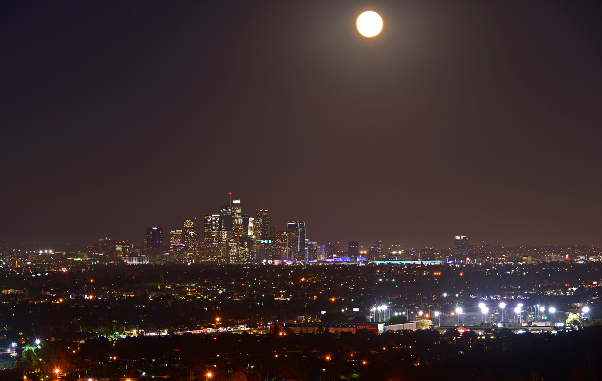 DSC_9189 PS Crop 1200px.jpg : Night Scene Of Los Angeles